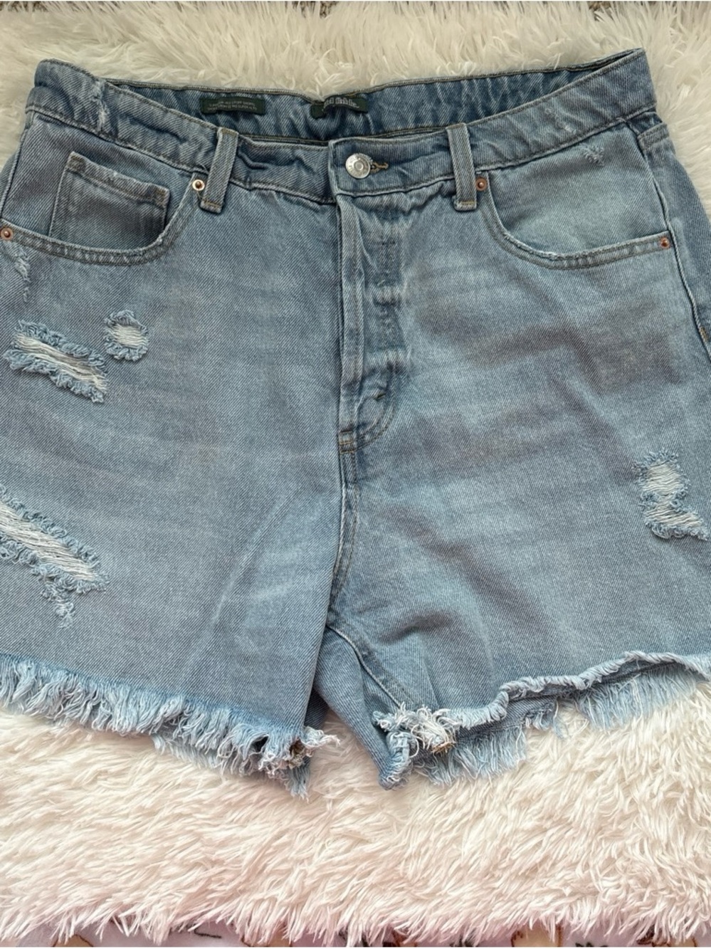 wild fable Light Wash Distressed Denim Shorts